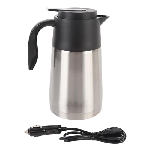 Hervidor eléctrico para auto 12V 1300ML acero inoxidable miniatura 2