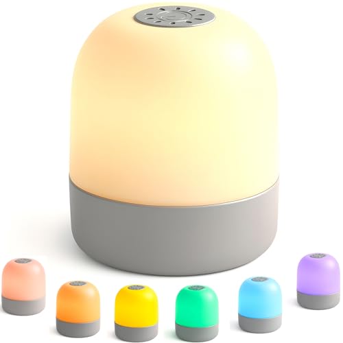 Night Light for Kids, Baby Light for Nursery,12 Colors Changing Modes & Stepless Dimming, Nursery Night Lamp,Rechargeable Night Light for Breastfeeding,BPA Free,Touch Control
