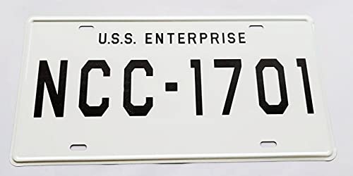 Sparkoo USS Enterprise NCC-1701 Metal License Plate Tag (NCC)