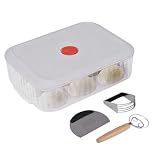 ZoeQide Pizzateig Box Set mit Teigrührer, dänischem Teigbesen & Teigschaber – Stapelbare Pizzaballenbox mit Deckel, Pizza Teig Box, Gärbox Sauerteig & Brot Backen Zubehör