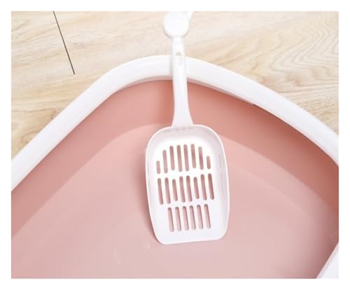 Caja para arena de gato pequeña abierta con pala gris miniatura 6