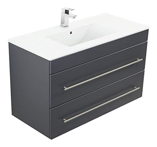 Preisvergleich Produktbild emotion Badmöbel Infinity 1000 anthrazit seidenglanz