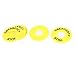 5Pcs Yellow Emergency Stop Pattern 22mm Push Button Switch Panel Label