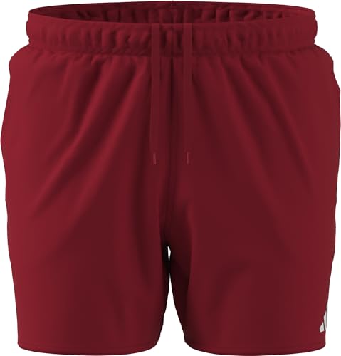adidas Traje de baño sólido de 3 Barras de 5 Pulgadas para Hombre