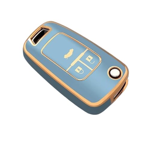 Coque clé compatible Chevy Cruze Aveo Trax Captiva boîtier clé voiture 3 boutons