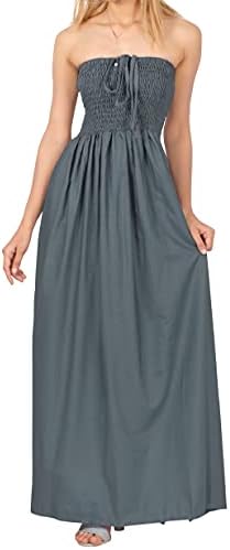 LA LEELA فستان ماكسي مسائي بدون ظهر للسيدات