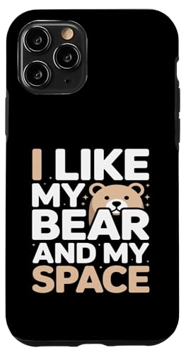 I Like My Bear And My Space Inrovert Humor �X�}�z�P�[�X iPhone 11 Pro �p