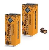 almendras cubiertas de chocolate calorias  Michel Cluizel Heart Almendras tostadas en aAzúcar y Recubiertas con chocolate negro - 2 x 120 gramos