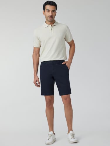 Image of XYXX Men's Element Chino Shorts | Solid Straight Fit | 100% Cotton with Dual Pockets & Plus Sizes