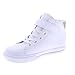 FOOTMATES Riley Unisex Leather Fashion Sneakers - Stylish, Comfortable Casual Shoes for Kids & Toddlers, White/Rose Leather - 7 Infant (0-12 Months)