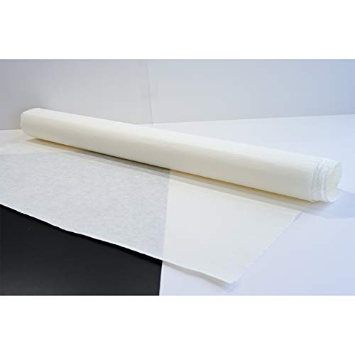 [10 Pcs] Korean Traditional Mulberry Paper HanJi Handmade Plain Natural White Single Layer 24.8" x 36.6"