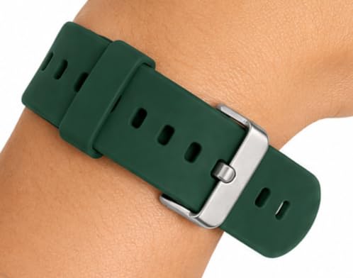 Image of Dreamy 22mm Silicone Smart Watch Strap Loops /Keepers Holder Retainer Loop Replacement - color Watch Band Loop (Pack of 2)