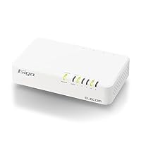 (未使用･未開封品)　エレコム スイッチングハブ ギガビット 5ポート マグネット付き AC電源 EHC-G05PA-JW-K kmdlckf Amazon | エレコム スイッチングハブ ギガビット 5ポート