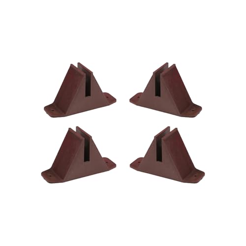 Support de clôture stable NUOBESTY kit d'ancrage robuste en plastique résistant pour jardin