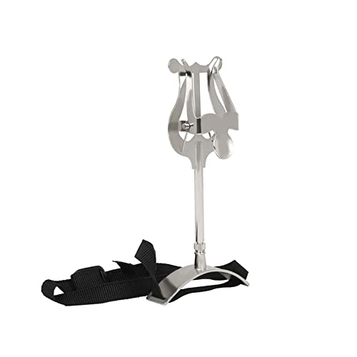 Silver Color Baritone Sheet Music Clip Holder Tied To Holder Lyre Musical Instruments Tenor Soprano Tenor Marching Lyre Mini Music Stand Music Sheet Clip Holder Marching Baritone Lyre Euphonium Lyre #TOP3