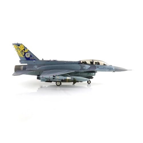 Modelo de caza HA38026 F-16D a escala 1/72 en aleación premium de alta fidelidad 7