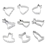 Moules à biscuits - 9 tailles et formes différentes de moules à jupes vous permettent de réaliser de jolis biscuits pour anniversaires, mariages et autres , moule à jupe