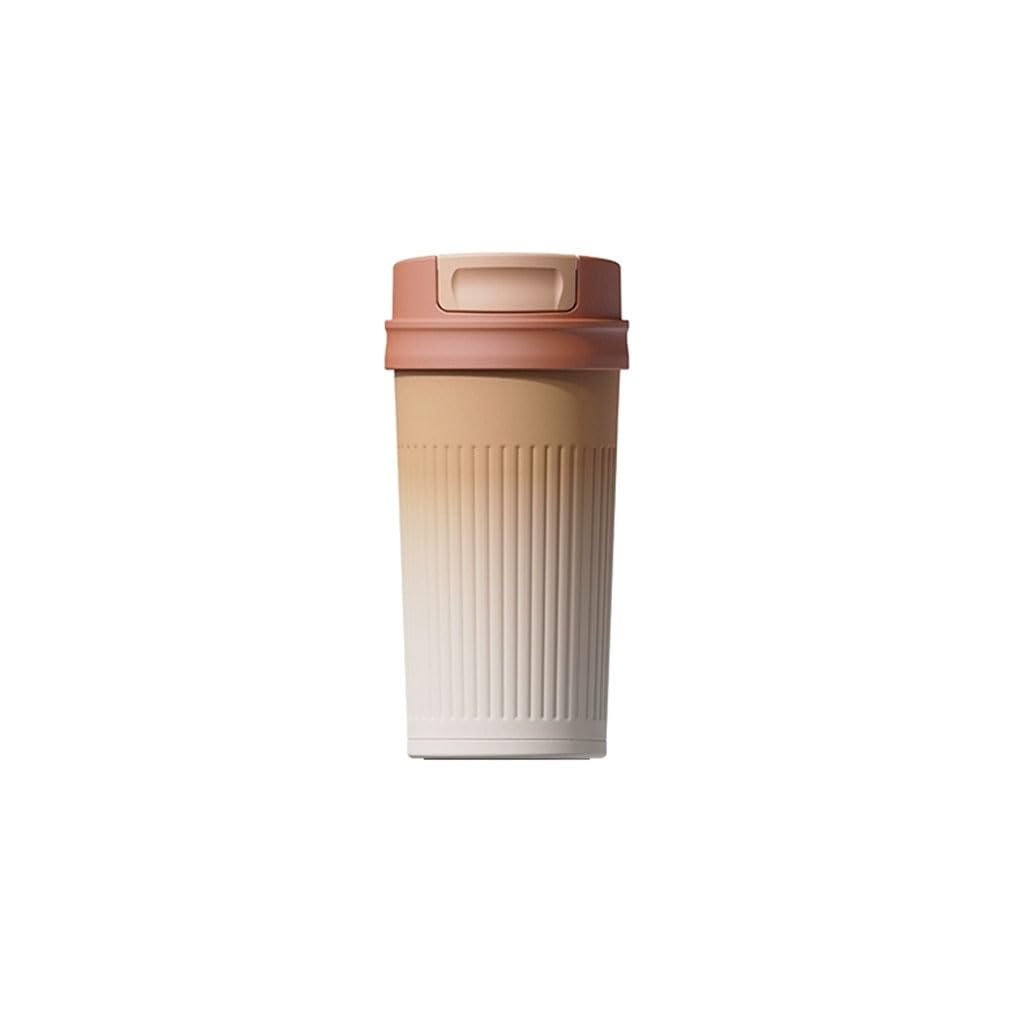 Grande capacité Gobelet isolé en Acier Inoxydable de 450ml/15.8oz, avec Couvercle, Tasse à café Portable de Voyage, pour la Maison et Le Bureau Solide