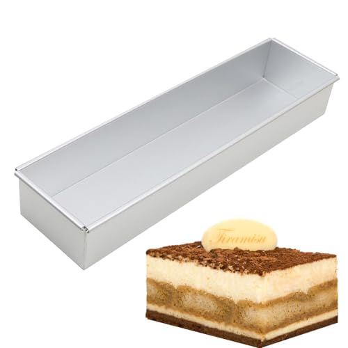 Hornear moldes para tartas,Molde de pastel modelo hoja 15.74 x 3.93 x 2.36 pulgadas antiadherente - Plato de cocina rectangular para aniversario de boda, pastel de gasa de queso