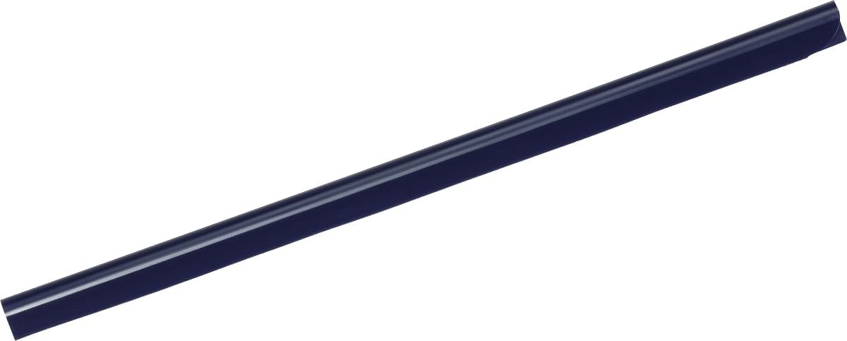 Durable Spine Bar A4 6 mm Dark Blue | Pack of 100 Pieces | Ideal for Binding Unpunched Documents in Seconds | Holds Up-to 60 A4 Sheets