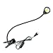 QUANS 5W 3 Colors LED COB Clip on Light Black 19.68 INCH 50 cm Tube Desk Flexible Table Bed Lamp Work Home Design Lighting 110V 220V 85-265VAC with US Plug Switch on Off 500LM (Black)