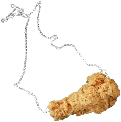 tenghong2021 Imitation Food Keychain Fried Chicken Leg Nuggets Wing Creative Keyring Fun Cute Handbag Purse Car Accessories