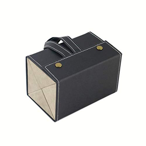 Garispace Étui à Lunettes Organisateur de Lunettes collecteur Lunettes Multifonctions Lunettes de Soleil boîte de Rangement Voyage Lunettes de Soleil Organisateur boîte à Bijoux,4 Grille, Noir Cover