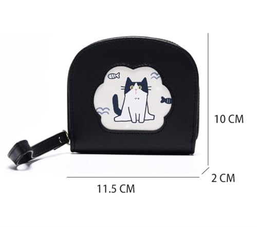 Wallet Coin Pocket Cat Wallet Short Purse Clutch Simple Student Business Casual Coin Pocket Wallet For Men Women2