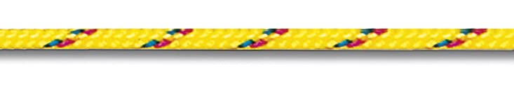 Tresse polyamide 3mm jaune et rose en bobine de 200m pour cordage