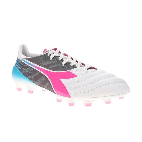 Diadora Mens Brasil Elite Veloce Gr Ita Lpx Soccer Cleats - Blue, Pink, White - Size 9.5 M2
