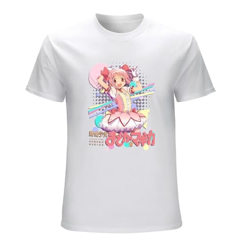 Madoka Magica - Camiseta de algodón unisex para hombre, color blanco, blanco, M
