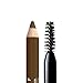 NYX PROFESSIONAL MAKEUP Powder Louder Eyebrow Pencil, Brow Pencil with Buildable Volume For Up To 12HR Wear, Vegan Formula - Soft Brown