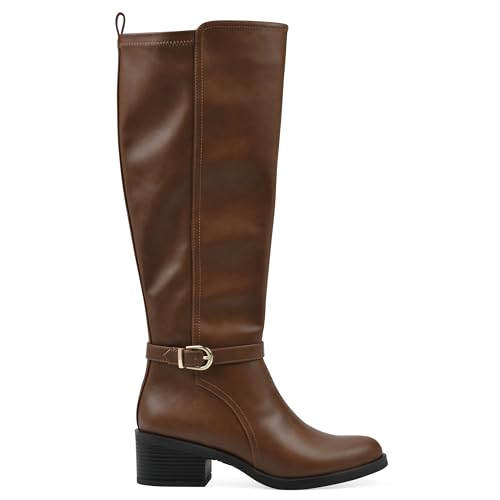 WHITE MOUNTAIN Women's Custom Block Heeled Tall Shaft Riding Boot3