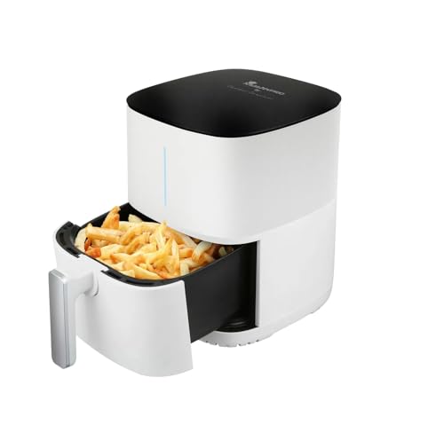 Masterpro By Carlo Cracco - Freidora De Aire 1500w 5l - 12 Programas - Control Táctil Led - App Control - Revestimiento Antiadherente - Color Blanco Masterpro By Carlo Cracco - Freidora De Aire 1500w 5l - 12 Programas - Control Táctil Led - App Control - Revestimiento Antiadherente - Color Blanco