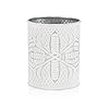 Galvanized Farmhouse Kitchen Utensil Holder for Countertop, Distressed White Cooking Utensil Holder for Kitchen Counter, Large Utensil Crock with Vintage Floral Pattern – Standard Size