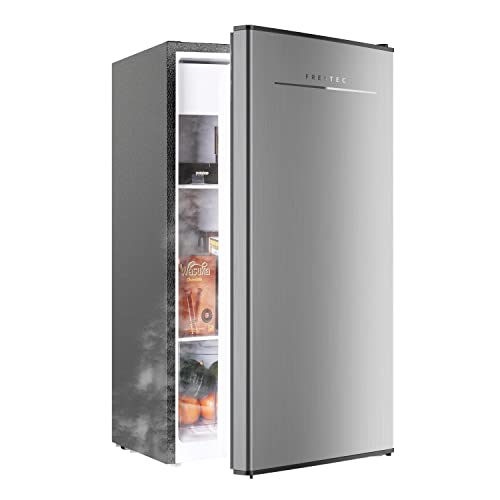 Frestec Mini Fridge, Mini Fridge with Freezer, 3.2 Cu.Ft Mini Refrigerator with Easy