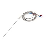 sourcing map 2M Kabel Tempratur Sensor Erde Gabel Thermoelement Sonde K Typ 150mm x 1mm de