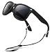 RIVBOS RBK004 Rubber Flexible Kids Polarized Sunglasses for Boys Girls Age 3-10 (W Black)