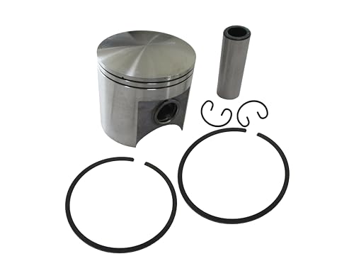 Asaki Piston Kit 09-801-02 8G5-11635-01-00 Oversize 0.50 with Ring Compatible with Yamaha Enticer 250 ET250