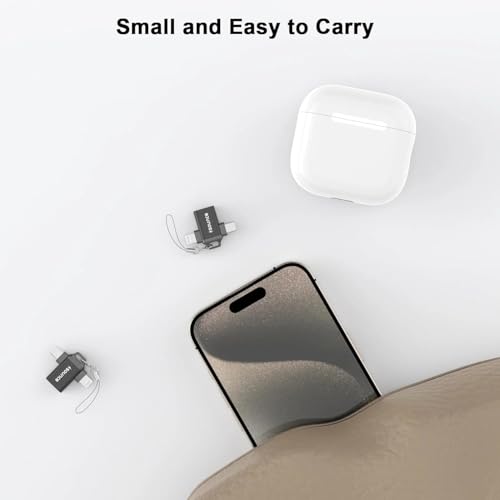 Image of Sounce USB 3.0 to Lightning Adapter Connector - Female to Male High-Speed Data Transfer Converter, OTG Cable for Multi-Device Sync & Charging