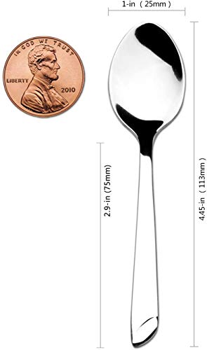 Demitasse Espresso Spoons Stainless Steel Coffee Spoons For Home, Cafe, Restaurant, Set Of 12, Thanksgiving Gift #TOP2