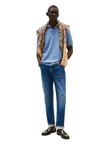 Image of Tommy Hilfiger Men's Short Sleeve Cotton Pique Polo Shirt in Classic Fit