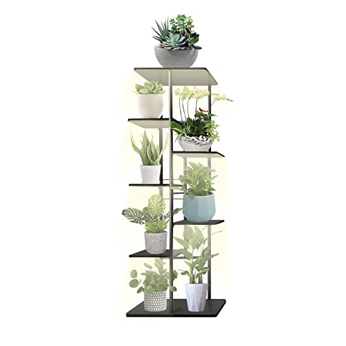 Solatmos Metal Plant Stand With Grow Lights Multiple Flower Planter Pot Holder Shelf Rack Display For Patio Garden Corner Balcony Living Room #TOP3