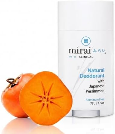 Mirai Clinical Natural Deodorant, Nonenal® Odor Eliminator, Unscented, 75g