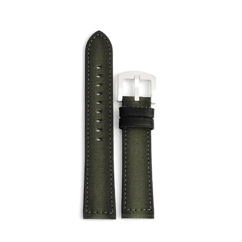 Correa de reloj de lona de 20mm para deporte y uso diario tejido
