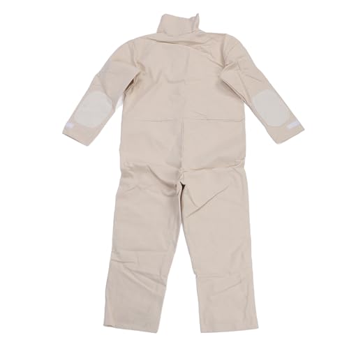 Asixxsix Sandblasting Suit, Protective Blasting Suit, Canvas Leather Protective Safety Suit, Paint Coveralls for Painting Cutting Polishing Industrial Work