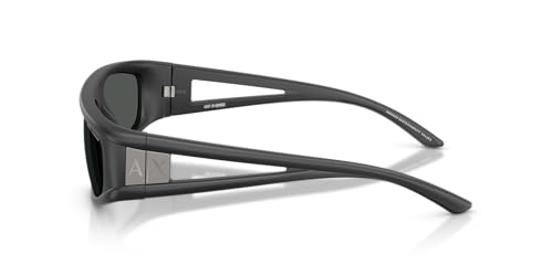 Armani Exchange AX AX4159SU Universal Fit Sunglasses, Matte Dark Grey/Dark Grey, 59 mm3