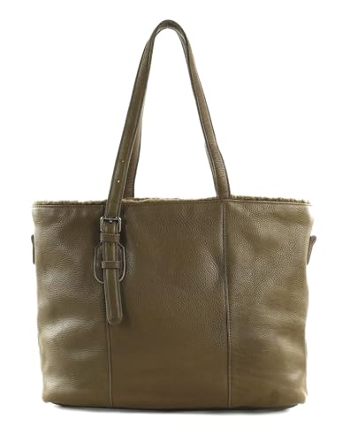 FREDsBRUDER Inside Out Shopper Olive sac à main en cuir - 5