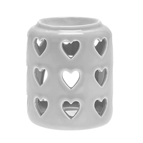 Image of LESSER Desire Hearts Grey Ceramic Wax Melt Warmer