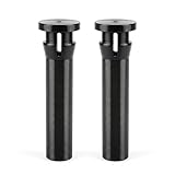 Heavy-Duty Trash Can Lid Hinge Pins (2 Pack) – CNC Solid Nylon (Not 3D Printed) | Fits Rehrig, Sierra & Huskylite 95-Gallon Bins | Commercial Latch Repair Kit – Black